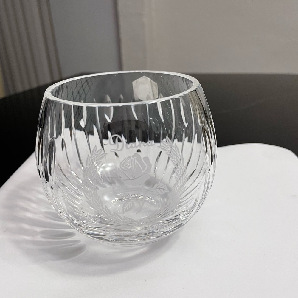 Stuart Crystal Princess Diana candle holder